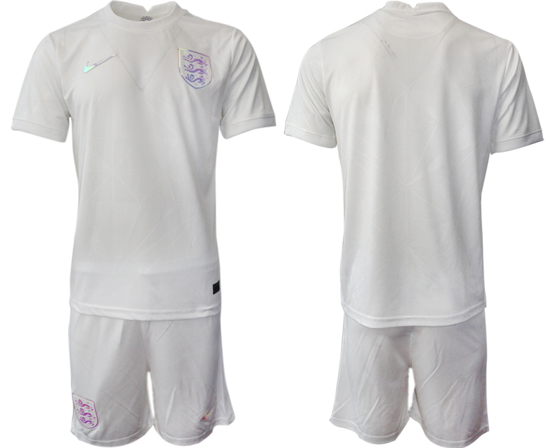 Men 2022 World Cup National Team England home white blank Soccer Jersey